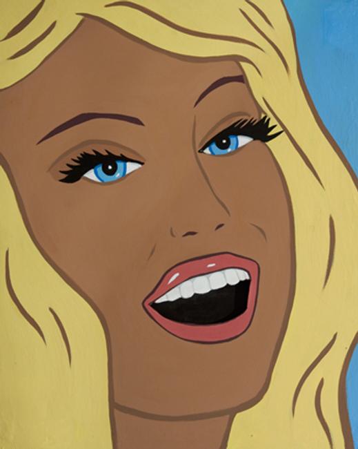 Marjorie Strider, "Smiling Blond" circa 1964