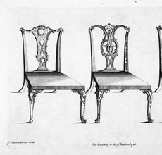 Thomas Chippendale, The Gentleman and Cabinet-Maker's Director, 1754.  Plate XII.  