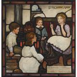 Louis Comfort Tiffany preparatory design for Little Orphant Annie memorial stained glass window; 