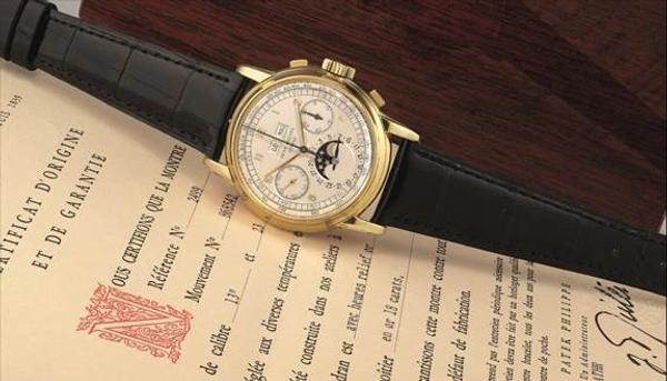 Patek Philippe Ref.  2499 first series yellow gold perpetual calendar chronograph wristwatch.  Circa 1953.  Estimate: HK$ 12,000,000 - 23,000,000 