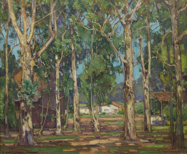 William Wendt Eucalyptus, Laguna Oil on canvas 25 x 30 in.  (34 3/4 x 39 1/2 in.  framed) n.d.