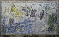 Marc Chagall, Untitled, 1971.  Stone and glass mosaic.  National Gallery of Art, The Nef Collection.