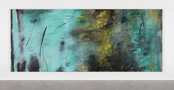 Zhou Li, Spring No.2, 2020.  Mixed media on canvas, 250 x 600 cm / 98.4 x 236.2 in 