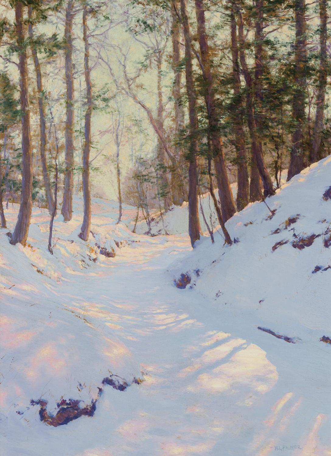 Snowy Landscape Scene By Walter Launt Palmer Fetches At