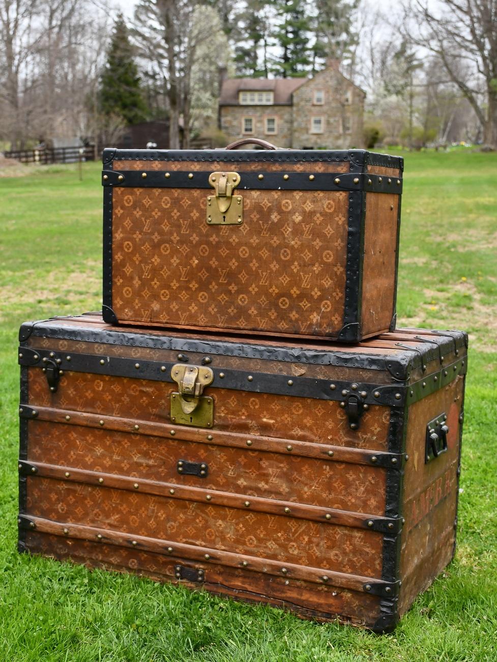 Antique Louis Vuitton Steamer Trunk, C. 1870's