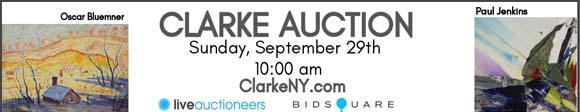 Clarke Auction - Sunday Sep.  29 - ClarkeNY.com