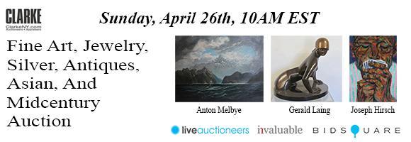 Fine Art Auction - April 26 - ClarkeNY.com