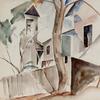 William Meyerowitz (1887-1981), Houses, Watercolor on paper, 15 1/8 x 22 3/8 inches (38.4 x 56.8 cm) Est.  $2,000-3,000.  Lot 49.