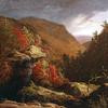 Thomas Cole, The Clove, Catskills, Oil on canvas, 1827, 25 ¼ x 35 1/8 in.  New Britain Museum of American Art.  Charles F.  Smith Fund, 1945.22.