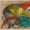 Nina Negri, Argentinian, 1909-1981, Capricorne 1954, engraving, etching, gauffrage, simultaneous color printing, image 12 x 17 5/8", sheet 15 x 22 3/8"