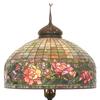 The top lot of the auction was this Tiffany Studios “Peony Border” floor lamp that earned $151,250.