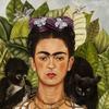 Self‑Portrait with Hummingbird and Thorn.  Frida Kahlo (Mexican, 1907–1954).  1940.  Oil on masonite.  *Nickolas Muray Collection of Modern Mexican Art, Harry Ransom Center, The University of Texas at Austin.  © 2018 Banco de México Diego Rivera Frida Kahlo Museums Trust, Mexico, D.F.  / Artists Rights Society (ARS), New York.