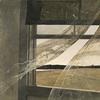 Andrew Wyeth, Wind from the Sea, 1947 tempera on hardboard overall: 47 x 70 cm (18 1/2 x 27 9/16 in.) framed: 66.4 x 89.5 x 7 cm (26 1/8 x 35 1/4 x 2 3/4 in.)