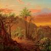 Louis Remy Mignot, "Travelers in a Tropical Landscape"