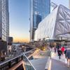 The Shed under construction, as seen from the High Line, February 2019.  Photo: Brett Beyer.  Project Design Credit: Diller Scofidio + Renfro, Lead Architect, and Rockwell Group, Collaborating Architect.