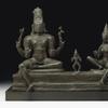 Important bronze group of Somaskanda from South India of the Chola period, circa 11th century 