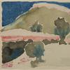 Georgia O’Keeffe (New Mexico/New York, 1887-1986), ‘Untitled (Texas Landscape),’ 1917, watercolor, 8¾in x 12in, listed as Item 196 in the artist’s catalogue raisonne, which notes that the work is associated with O’Keeffe’s Pink and Green Moutain series.  Provenance: Estate of Betty Melaver, Savannah, Ga.  Estimate $100,000-$150,000