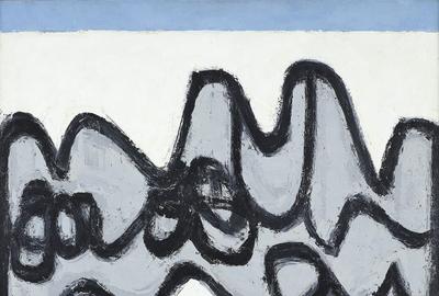 Raymond Hendler, Horizontal (No.  3), 1958, oil on canvas, 44 x 36 inches.