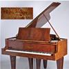 Maurice Dufrène designed Piano, 1925, Gaveau company, amboyna and sculpted purple heart, Calderwood Gallery