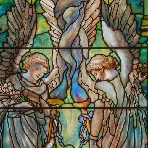 Design for double lancet window Poster Print by Louis Comfort Tiffany (18 x  24) 