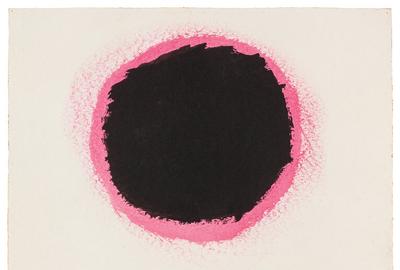 Untitled, #30 (1970), an acrylic on paper by Adolph Gottlieb (American, 1903-1974), signed, dated and numbered, 23 ¾ inches by 18 ¾ inches ($162,500).