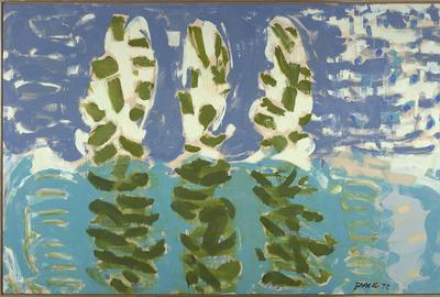 Stephen Pace, Reflections (72-9), 1972, oil on canvas, 55 x 86 1/4 inches.