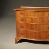 Federal Ebonized and Satinwood Wood Inlaid Cherry Serpentine Chest of Drawers Attributed to Nathan Lombard (1777-1847), Sutton, Massachusetts, Circa 1800-1805, Estimate: $30,000-$50,000.