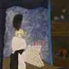 Milton Avery (1885–1965), Burlesque, 1936, oil on canvas, 36 × 28.  The Huntington Library, Art Collections, and Botanical Gardens.  © 2015 The Milton Avery Trust / Artists Rights Society (ARS), New York.