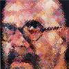 Chuck Close, Self Portrait, 2000.  58 1/4 x 48 inches; presale estimate $80,000 – 120,000