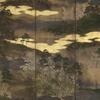 Artist unknown, Mount Yoshino (detail); Momoyama period, 16th century; H.  57 × W.  128 in.  (147.0 × 326.0 cm).  