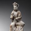 Large wood sculpture of Guanyin, Song Dynasty (960-1279) Photo Credit: photo Studio Roger Asselberghs - Frédéric Dehaen 