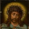 Christ as the Man of Sorrows, 1520-30, oil on panel, 19 ½ x 14 ½ inches, Quentin Metsys (Netherlandish, 1465 or 1466 – 1530) [pre-conservation] 