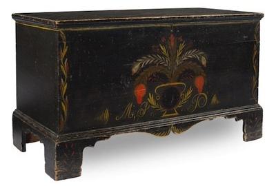 North Carolina Paint Decorated Blanket Chest, 1840s ($80,500)