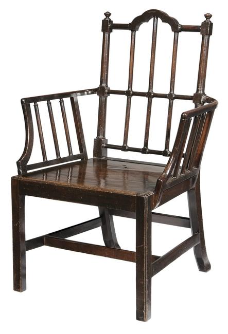 An Important Daniel Huger Horry/Rutledge Family Chinese Chippendale Mahogany Chair selling for $120,000 at Brunk Auctions.