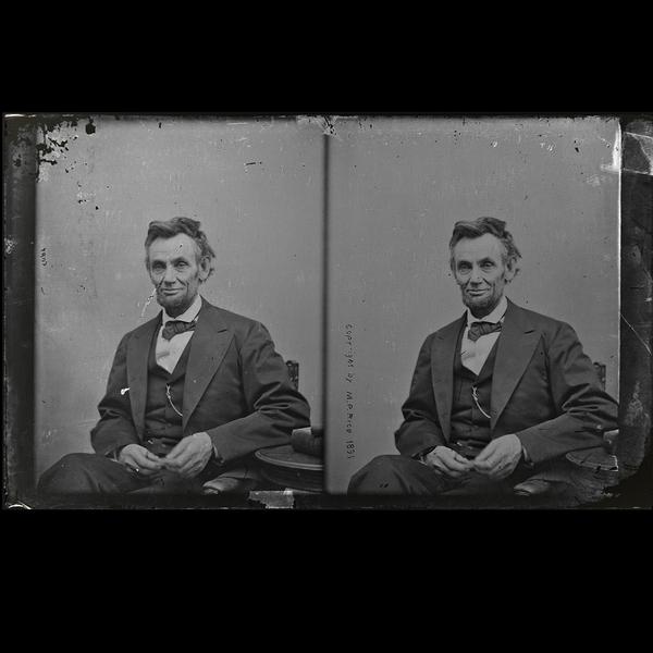 Collodion Negative of Abraham Lincoln's Last Sitting - estimate $40,000/60,000