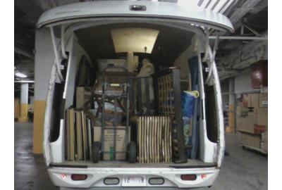 The rental truck after load in