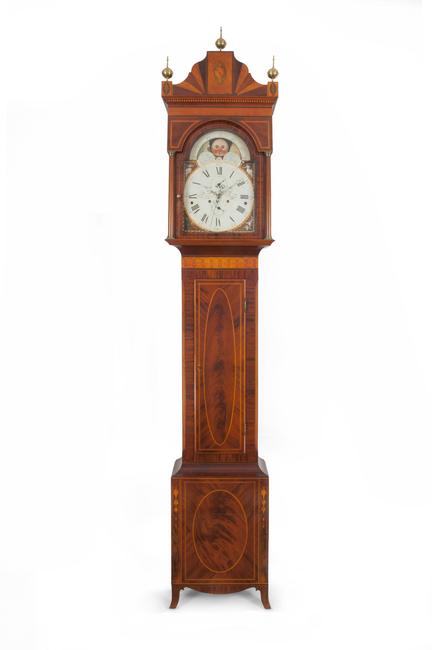 Six-tune Musical Tall Case Clock made by Daniel Rose in Reading, Pennsylvania, ca.  1810–1815