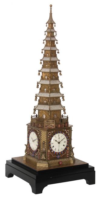 This exceedingly rare 18th century automaton musical clock, English-form, produced for the Chinese Qing Imperial Court, came within a whisper of hitting the $1 million mark, finishing at $998,250.