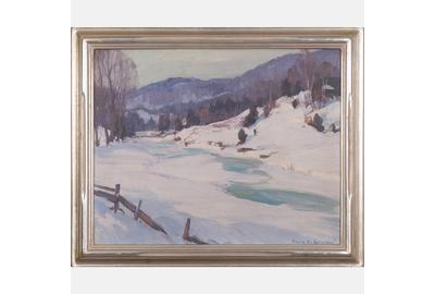 Lot 1 Emile Gruppe (1896-1978) Winter Scene.  