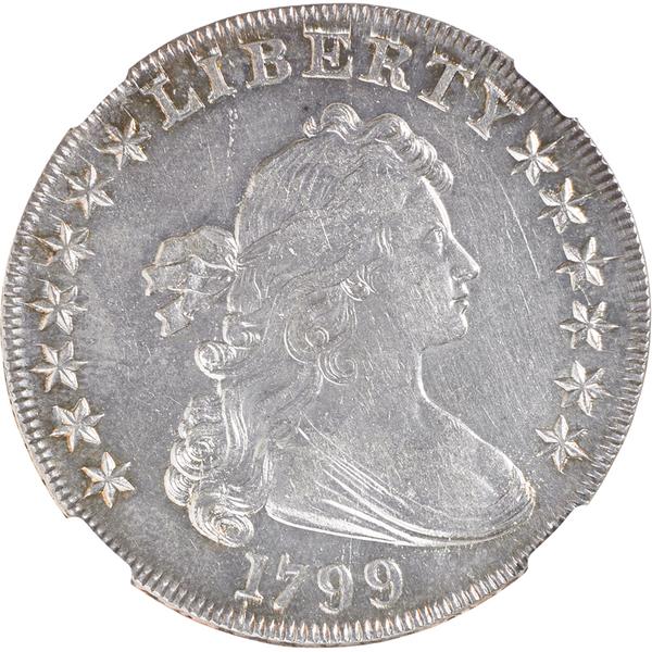 Lot 1295 - U.S.  1799 Draped Bust $1 Coin - NGC MS62 - $30,000 - 50,000