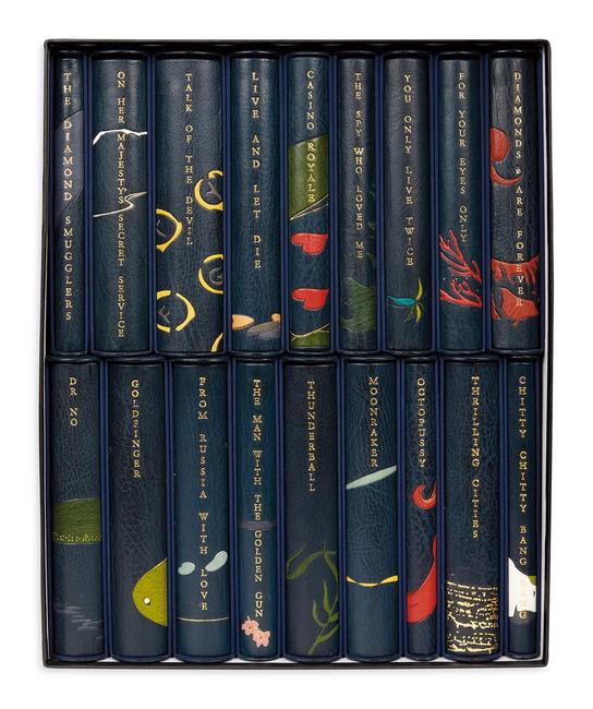 Lot 130: Ian Fleming, The Centenary Edition of the Works of Ian Fleming, one of 26 lettered sets, 18 volumes, London, 2008.  Estimate $25,000 to $30,000.