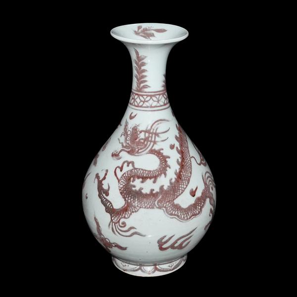 Yuan Dynasty copper glaze dragon jar--Lot 138 in Gianguan Auctions' December 19th sale.  