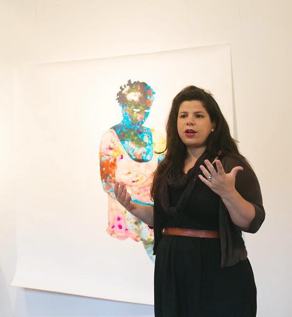 Firelei Báez at Headlands Center for the Arts.  Photograph by Andria Lo; courtesy Headlands Center for the Arts.