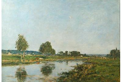 Lot 29: Eugune Boudin, one of two oils in the June 8th auction.  