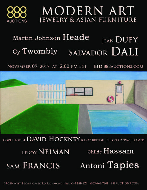 David Hockney Featured in Modern Art, Jewelry & Asian Art Auction November 9