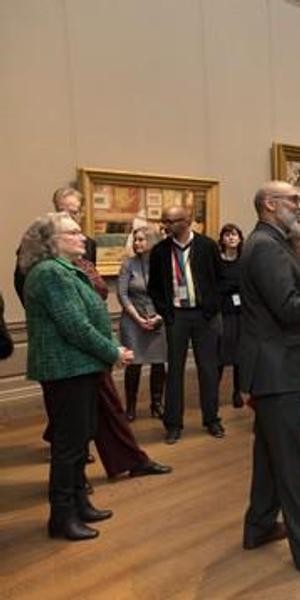 CASVA members tour the permanent collection with Richard J.  Powell, Edmond J.  Safra Visiting Professor.