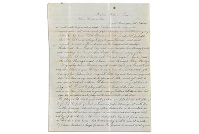 Lot 166: Missionary archive of Samuel W.  and Gideon H.  Pond, Minnesota, 1833-93.  Sold September 28, 2017 for $112,500.  (Pre-sale estimate: $30,000 to $40,000).