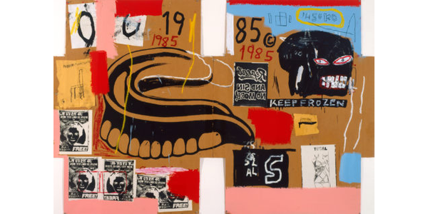 Jean-Michel Basquiat, Andy Warhol, Dentures/Keep Frozen, 1985, © The Andy Warhol Foundation for the Visual Arts, Inc.  © The Estate of Jean-Michel Basquiat