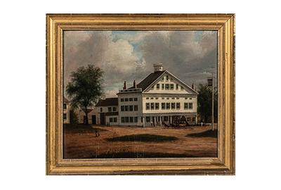 Samuel Lancaster Gerry (Massachusetts, 1813-1891) Painting of a Tavern in Ashburnham, Massachusetts (sold for: $12,500)