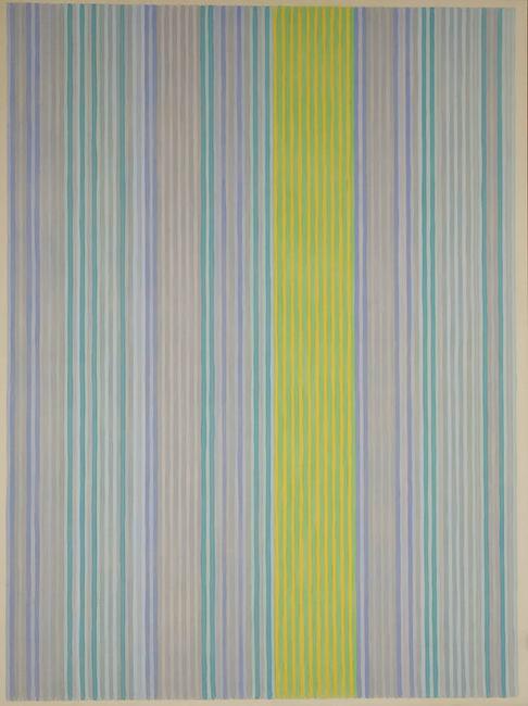 Gene Davis "Stripes (Blue)", Estimate: $40,000-$60,000